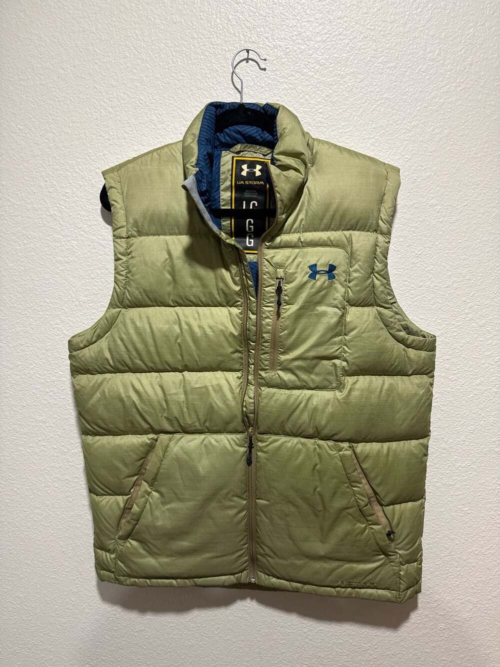 Under Armour UA Storm ColdGear Infrared Down Vest Green Men's Large